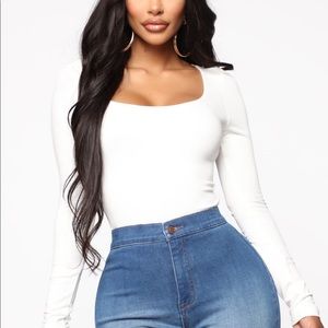 Yasmine square neck top